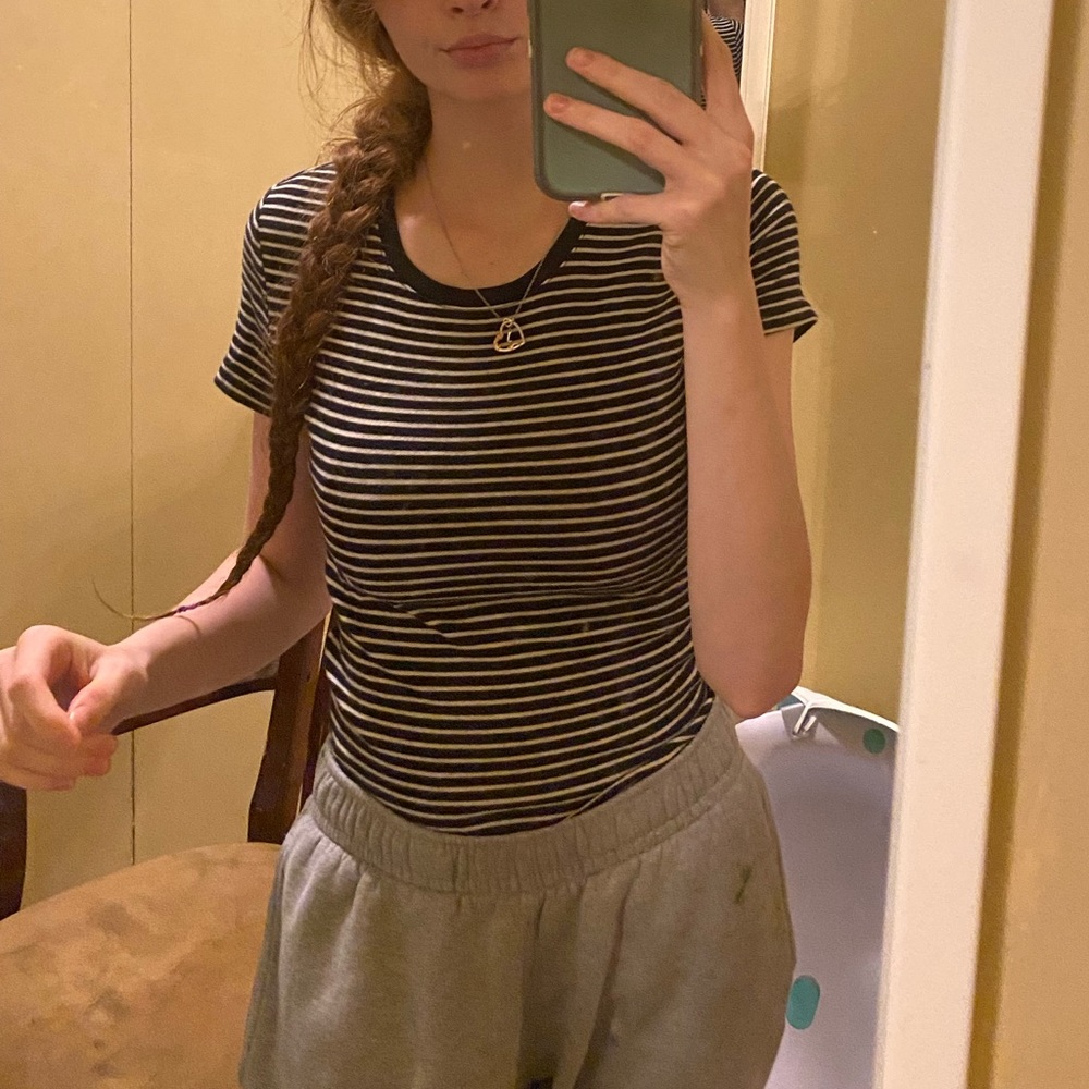 Black & white striped Tee